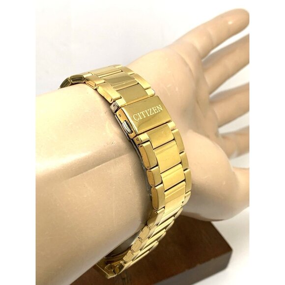 Citizen Men's Watch AN8052-55P Chronograph Quartz Gold Dial Date Stainless Steel - Picture 11 of 15